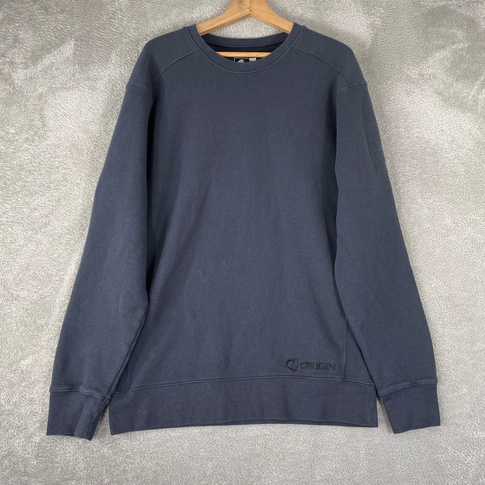 Origin USA 100 Kilo Sweatshirt Mens Large Navy Blue Heavyweight Made in USA